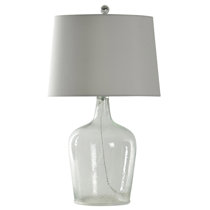 Fillable table online lamp clear glass